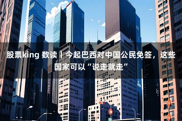 股票king 数读丨今起巴西对中国公民免签，这些国家可以“说走就走”